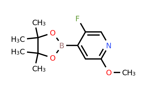 1315351-46-2 | 5-Fluoro-2-methoxy-4-(4,4,5,5-tetramethyl-1,3,2-dioxaborolan-2-yl)pyridine