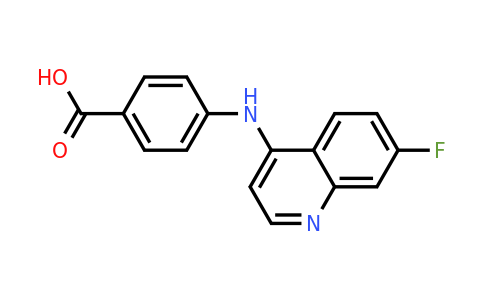 1315372-63-4 | 4-((7-Fluoroquinolin-4-yl)amino)benzoic acid