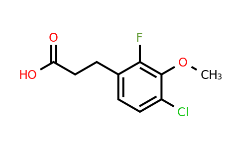 1323966-13-7 | 3-(4-Chloro-2-fluoro-3-methoxyphenyl)propanoic acid