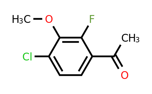 1323966-44-4 | 1-(4-Chloro-2-fluoro-3-methoxyphenyl)ethanone