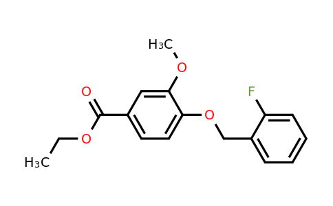 1326730-10-2 | Ethyl 4-((2-fluorobenzyl)oxy)-3-methoxybenzoate