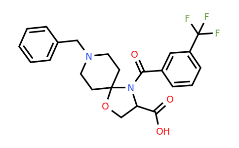 8-benzyl-4-[3-(trifluoromethyl)benzoyl]-1-oxa-4,8-diazaspiro[4.5]decane-3-carboxylic acid