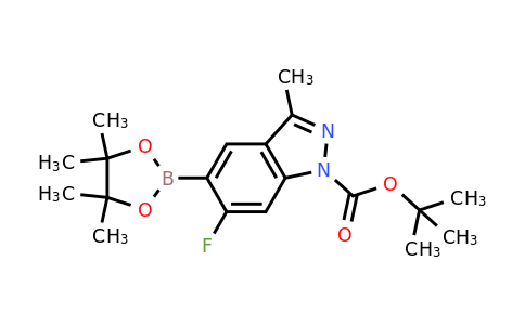 1333222-21-1 | tert-Butyl 6-fluoro-3-methyl-5-(4,4,5,5-tetramethyl-1,3,2-dioxaborolan-2-yl)-1H-indazole-1-carboxylate