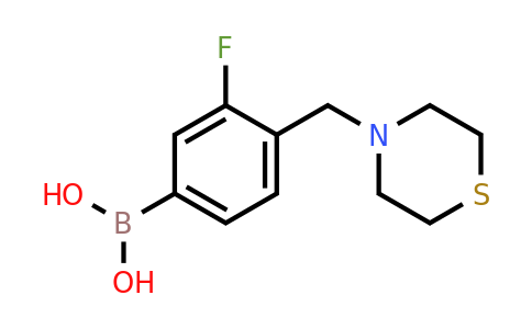 1334171-29-7 | (3-Fluoro-4-(thiomorpholinomethyl)phenyl)boronic acid
