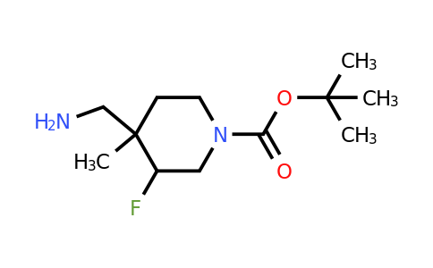 1334416-43-1 | tert-Butyl 4-(aminomethyl)-3-fluoro-4-methylpiperidine-1-carboxylate