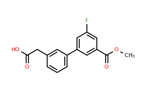 1334500-13-8 | 2-(3'-Fluoro-5'-(methoxycarbonyl)-[1,1'-biphenyl]-3-yl)acetic acid