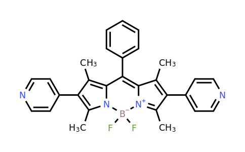 1337979-86-8 | 5,5-Difluoro-1,3,7,9-tetramethyl-10-phenyl-2,8-di(pyridin-4-yl)-5H-dipyrrolo[1,2-c:2',1'-f][1,3,2]diazaborinin-4-ium-5-uide