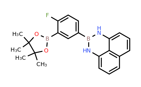 1338697-50-9 | 2-(4-Fluoro-3-(4,4,5,5-tetramethyl-1,3,2-dioxaborolan-2-yl)phenyl)-2,3-dihydro-1H-naphtho[1,8-de][1,3,2]diazaborinine
