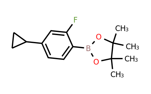 1338718-13-0 | 2-(4-Cyclopropyl-2-fluorophenyl)-4,4,5,5-tetramethyl-1,3,2-dioxaborolane