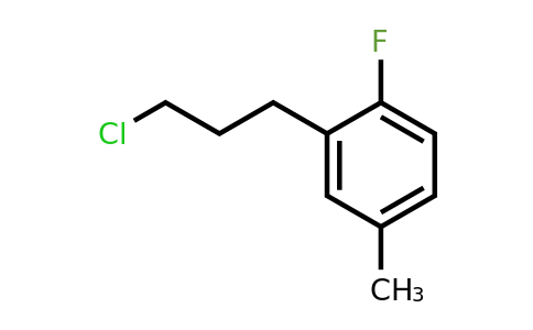 1339078-31-7 | 3-(3-Chloropropyl)-4-fluorotoluene