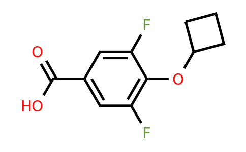 1339696-85-3 | 4-Cyclobutoxy-3,5-difluorobenzoic acid