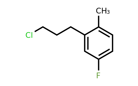 1339775-79-9 | 2-(3-Chloropropyl)-4-fluorotoluene