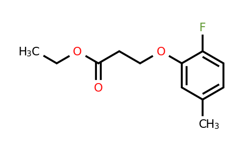 1339791-89-7 | Ethyl 3-(2-fluoro-5-methylphenoxy)propanoate