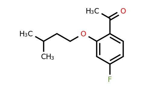 1340060-28-7 | 1-(4-Fluoro-2-(isopentyloxy)phenyl)ethanone
