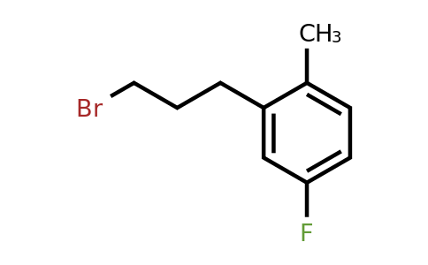 1341615-29-9 | 2-(3-Bromopropyl)-4-fluorotoluene