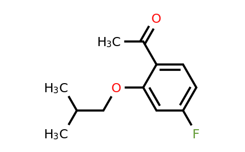 1341880-01-0 | 1-(4-Fluoro-2-isobutoxyphenyl)ethanone