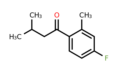 1342783-04-3 | 1-(4-Fluoro-2-methylphenyl)-3-methylbutan-1-one