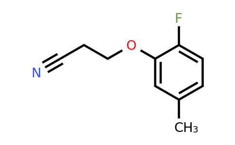 1343749-33-6 | 3-(2-Fluoro-5-methylphenoxy)propanenitrile
