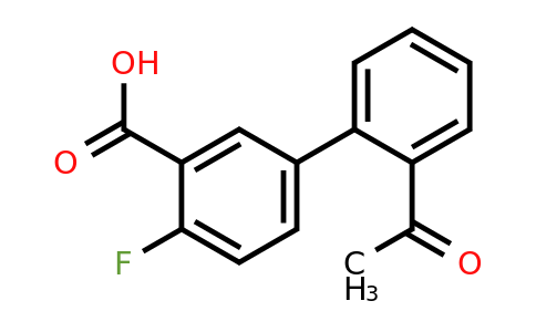 1345471-80-8 | 5-(2-Acetylphenyl)-2-fluorobenzoic acid