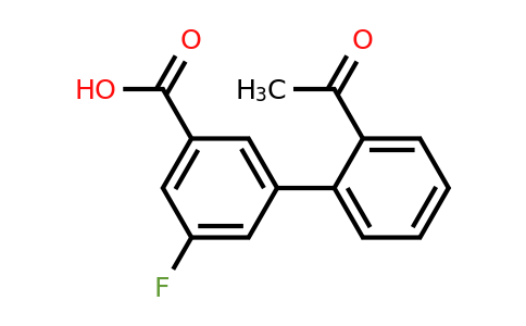 1345471-99-9 | 3-(2-Acetylphenyl)-5-fluorobenzoic acid