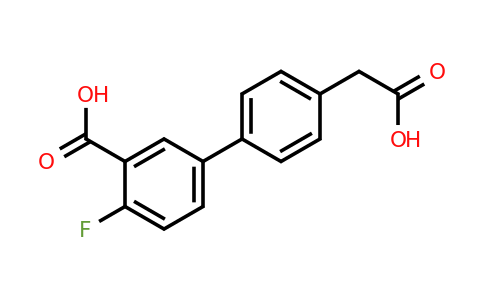 1345472-27-6 | 5-[4-(Carboxymethyl)phenyl]-2-fluorobenzoic acid