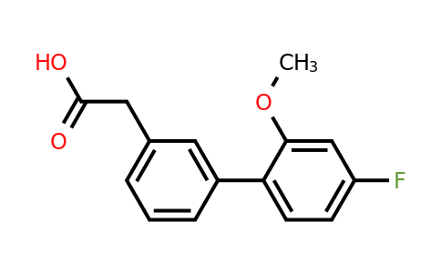 1345472-33-4 | 3-(4-Fluoro-2-methoxyphenyl)phenylacetic acid