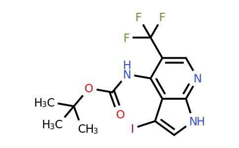 1346447-34-4 | tert-Butyl (3-iodo-5-(trifluoromethyl)-1H-pyrrolo[2,3-b]pyridin-4-yl)carbamate