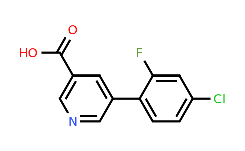 1346691-86-8 | 5-(4-Chloro-2-fluorophenyl)nicotinic acid