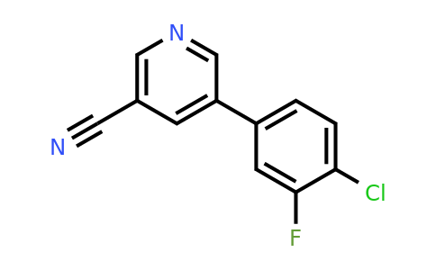 1346691-94-8 | 5-(4-Chloro-3-fluorophenyl)nicotinonitrile