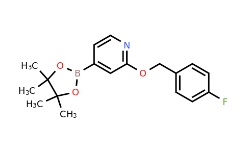 1346708-05-1 | 2-((4-Fluorobenzyl)oxy)-4-(4,4,5,5-tetramethyl-1,3,2-dioxaborolan-2-yl)pyridine