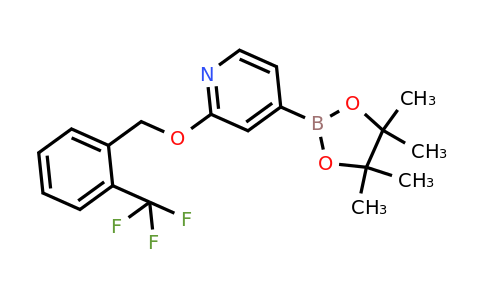 1346708-09-5 | 4-(4,4,5,5-Tetramethyl-1,3,2-dioxaborolan-2-yl)-2-((2-(trifluoromethyl)benzyl)oxy)pyridine