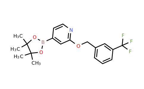 1346708-10-8 | 4-(4,4,5,5-Tetramethyl-1,3,2-dioxaborolan-2-yl)-2-((3-(trifluoromethyl)benzyl)oxy)pyridine
