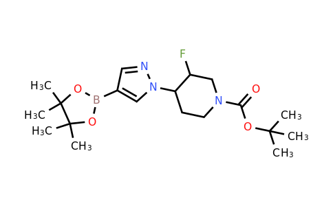 1346819-40-6 | tert-Butyl 3-fluoro-4-(4-(4,4,5,5-tetramethyl-1,3,2-dioxaborolan-2-yl)-1H-pyrazol-1-yl)piperidine-1-carboxylate