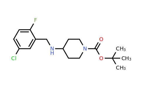 1349715-73-6 | tert-Butyl 4-((5-chloro-2-fluorobenzyl)amino)piperidine-1-carboxylate
