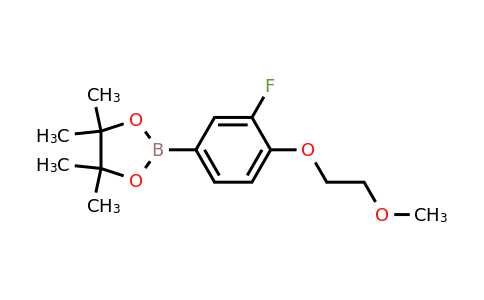 1350427-14-3 | 2-(3-Fluoro-4-(2-methoxyethoxy)phenyl)-4,4,5,5-tetramethyl-1,3,2-dioxaborolane