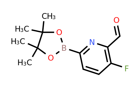 1351276-60-2 | 3-Fluoro-6-(tetramethyl-1,3,2-dioxaborolan-2-yl)pyridine-2-carbaldehyde