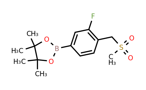 1351499-67-6 | 1,3,2-DIoxaborolane, 2-[3-fluoro-4-[(methylsulfonyl)methyl]phenyl]-4,4,5,5-tetramethyl-