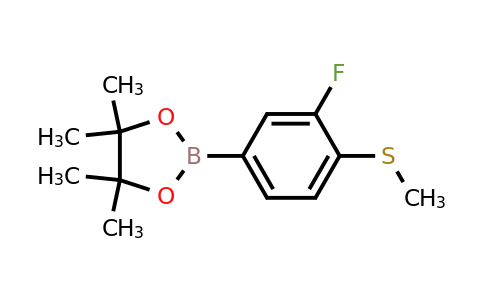 1351499-74-5 | 2-(3-Fluoro-4-(methylthio)phenyl)-4,4,5,5-tetramethyl-1,3,2-dioxaborolane
