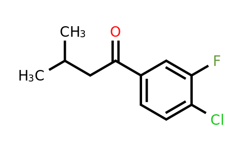 1352208-38-8 | 1-(4-Chloro-3-fluorophenyl)-3-methylbutan-1-one