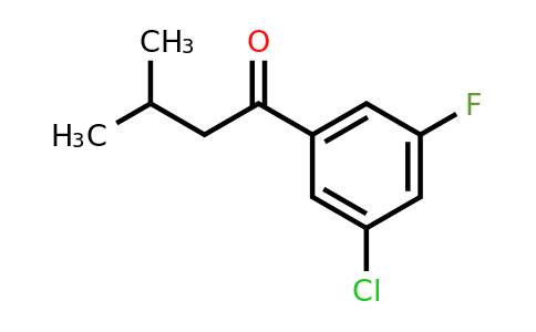 1352209-75-6 | 1-(3-Chloro-5-fluorophenyl)-3-methylbutan-1-one