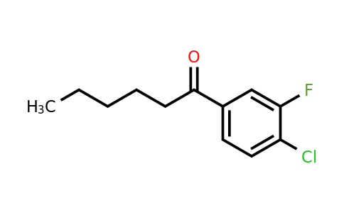 1352231-90-3 | 1-(4-Chloro-3-fluorophenyl)hexan-1-one