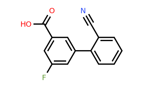 1352317-82-8 | 3-(2-Cyanophenyl)-5-fluorobenzoic acid