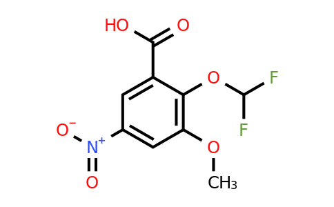 1354756-93-6 | 2-Difluoromethoxy-3-methoxy-5-nitrobenzoic acid