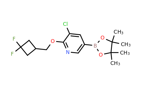 1355066-36-2 | 3-Chloro-2-((3,3-difluorocyclobutyl)methoxy)-5-(4,4,5,5-tetramethyl-1,3,2-dioxaborolan-2-yl)pyridine