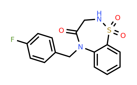 1355206-23-3 | 5-(4-Fluorobenzyl)-2,3-dihydrobenzo[f][1,2,5]thiadiazepin-4(5H)-one 1,1-dioxide