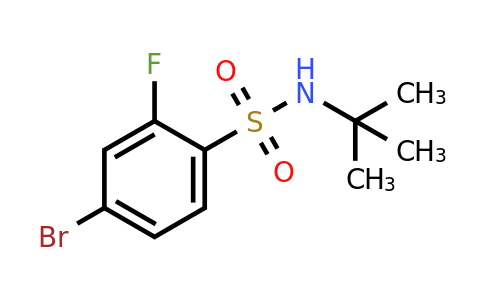 1355680-54-4 | 4-Bromo-N-(tert-butyl)-2-fluorobenzenesulfonamide