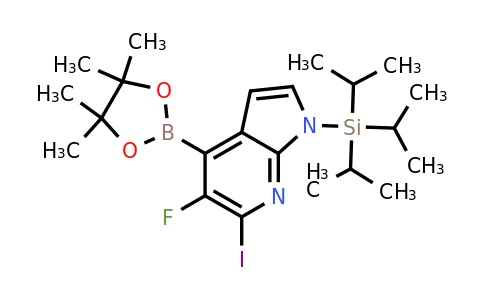 1357387-67-7 | 5-Fluoro-6-Iodo-4-(4,4,5,5-tetramethyl-1,3,2-dioxaborolan-2-yl)-1-(triisopropylsilyl)-1H-pyrrolo[2,3-b]pyridine
