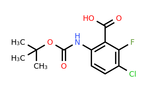 1357943-15-7 | 6-([(tert-Butoxy)carbonyl]amino)-3-chloro-2-fluorobenzoic acid