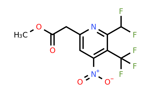 1361463-47-9 | Methyl 2-(difluoromethyl)-4-nitro-3-(trifluoromethyl)pyridine-6-acetate