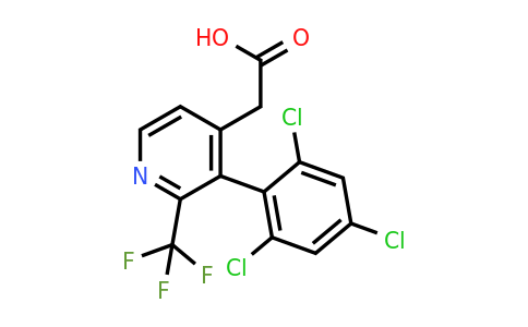 1361469-23-9 | 3-(2,4,6-Trichlorophenyl)-2-(trifluoromethyl)pyridine-4-acetic acid